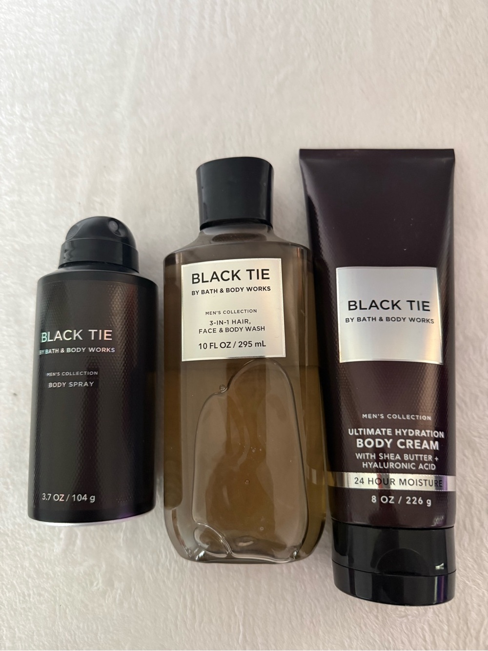 Bath & Body Works Black Tie Men's Set - Dark Brown & Black